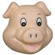 a beige pig funny face - stress reliever