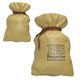 aerial view a beige money bag - stress reliever, image 1 of 2