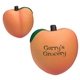 aerial view a peach peach stress reliever, image 1 of 2
