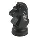 aerial view a black knight chess piece - stress reliever, image 1 of 2