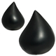 aerial view a black droplet stress reliever, image 1 of 2