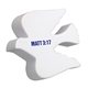 aerial view a white dove - stress reliever, image 1 of 2