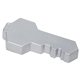 aerial view a silver key - stress reliever, image 1 of 2