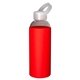 18 oz Glass Water Bottle with Color Silicone Sleeve