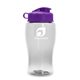 18 oz Transparent Bottle with Flip Lid