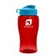 18 oz Transparent Bottle with Flip Lid