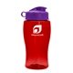 18 oz Transparent Bottle with Flip Lid