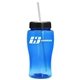 18 oz Transparent Bottle with Straw Lid
