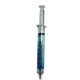 aerial view a blue ballpoint clicker syringe pens, image 1 of 2