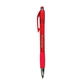 a translucent red mardi gras grip pen, full color digital