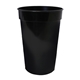 aerial view a black 17 oz smooth stadium cup, full color digital, image 1 of 2