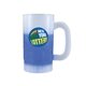 a frosted to blue mood(tm) 14 oz beer stein (1 side), full color digital