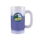 a frosted to blue mood(tm) 14 oz beer stein (2 side), full color digital
