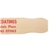 aerial view a natural finish wooden 21 paint paddle, image 1 of 2