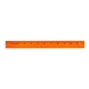 aerial view a neon orange 12 fluorescent wood ruler - english scale, image 1 of 2
