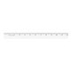 aerial view a white 12 enamel wood ruler - english scale, image 1 of 2