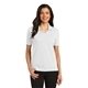 aerial view a white port authority(r) womens rapid dry(tm) polo, image 1 of 6