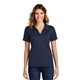 aerial view a navy sport - tek(r) womens dri - mesh(r) v - neck polo, image 1 of 6