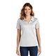 aerial view a white sport - tek(r) womens dri - mesh(r) v - neck polo, image 1 of 6