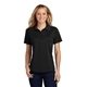 aerial view a black sport - tek(r) womens dry zone(r) raglan accent polo - colors, image 1 of 6