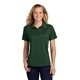 aerial view a forest green sport - tek(r) womens dry zone(r) raglan accent polo - colors, image 1 of 6