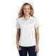 aerial view a white sport - tek(r) womens dry zone(r) raglan accent polo - colors, image 1 of 6