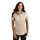 aerial view a stone port authority(r) womens short sleeve easy care shirt - colors, image 1 of 6