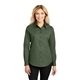 aerial view a clover green port authority(r) womens long sleeve easy care shirt - colors, image 1 of 6