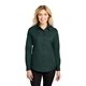 aerial view a dark green/navy port authority(r) womens long sleeve easy care shirt - colors, image 1 of 6