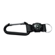 aerial view a black busbee carabiner with compass, image 1 of 2