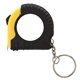 aerial view a yellow gosto mini tape measure keyring, image 1 of 4