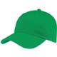 aerial view a green traditional 6- panel front runner cap, image 1 of 4