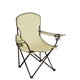 aerial view a khaki captains camping folding chair, image 1 of 4