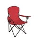 aerial view a red captains camping folding chair, image 1 of 3