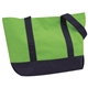 aerial view a apple green/navy the duck medium cotton snap tote bag - 20 x 13, image 1 of 2