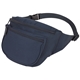 aerial view a navy polyester fanny pack, image 1 of 2