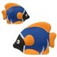 aerial view a blue/orange tropical fish - stress reliever, image 1 of 2
