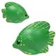 aerial view a green/yellow tropical fish - stress reliever, image 1 of 2