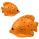 aerial view a orange/pink tropical fish - stress reliever, image 1 of 2
