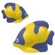 aerial view a yellow/purple tropical fish - stress reliever, image 1 of 2
