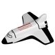 a white space shuttle stress reliever