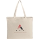 aerial view a natural cotton canvas classic all - purpose convention tote bag 16 x 14, image 1 of 5