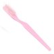 a pink nylon bristles child toothbrush
