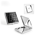 aerial view a black square 2x magnifying mirror compact w / croco insert, image 1 of 2