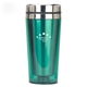 aerial view a green traveler 16 oz plastic tumbler (green), image 1 of 2