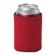 aerial view a red pocket 4mm sponge foam sleeve koozie, image 1 of 2