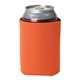 aerial view a orange pocket 4mm sponge foam sleeve koozie, image 1 of 2