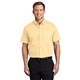 aerial view a yellow port authority(r) short sleeve easy care shirt - colors, image 1 of 6
