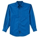 aerial view a strong blue port authority(r) extended size long sleeve easy care shirt - colors, image 1 of 6