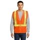 aerial view a safety orange/ reflective port authority(r) enhanced visibility vest, image 1 of 6